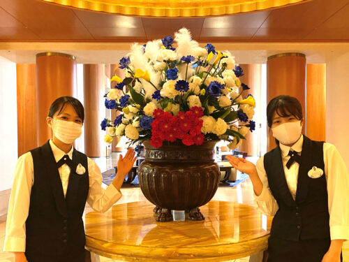 ドナルドの誕生日をディズニーアンバサダーホテルがお花でお祝い ガジェット通信 Getnews