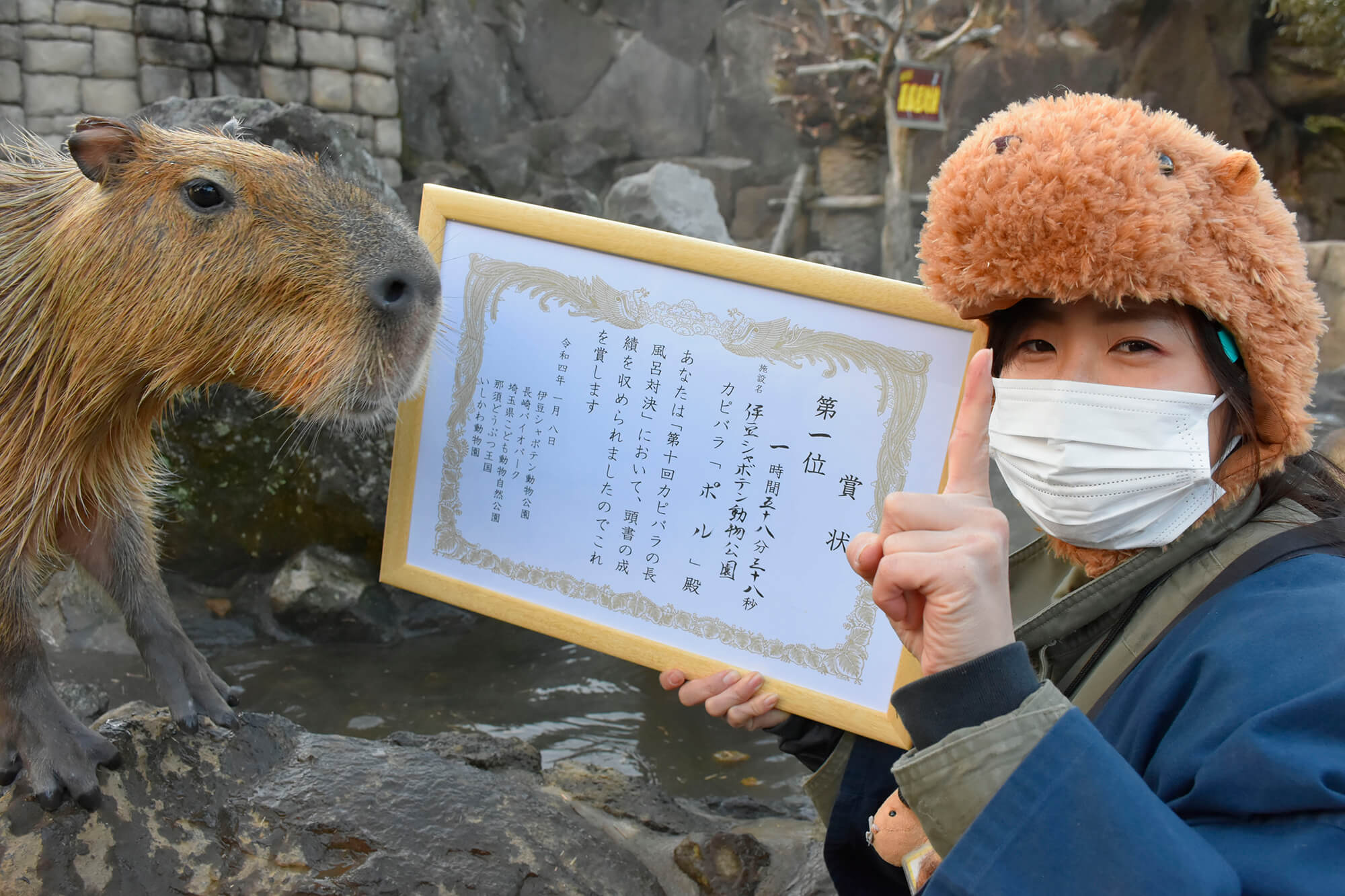 第10回カピバラの長風呂対決、伊豆シャボテン動物公園が7年ぶり優勝｜あとなびマガジン