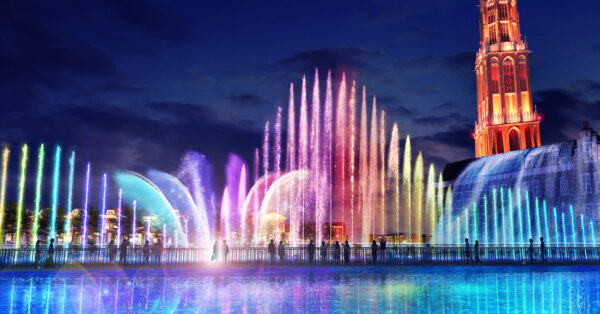 日本最大の音楽噴水ショーがハウステンボスに誕生「ウォーターガーデン