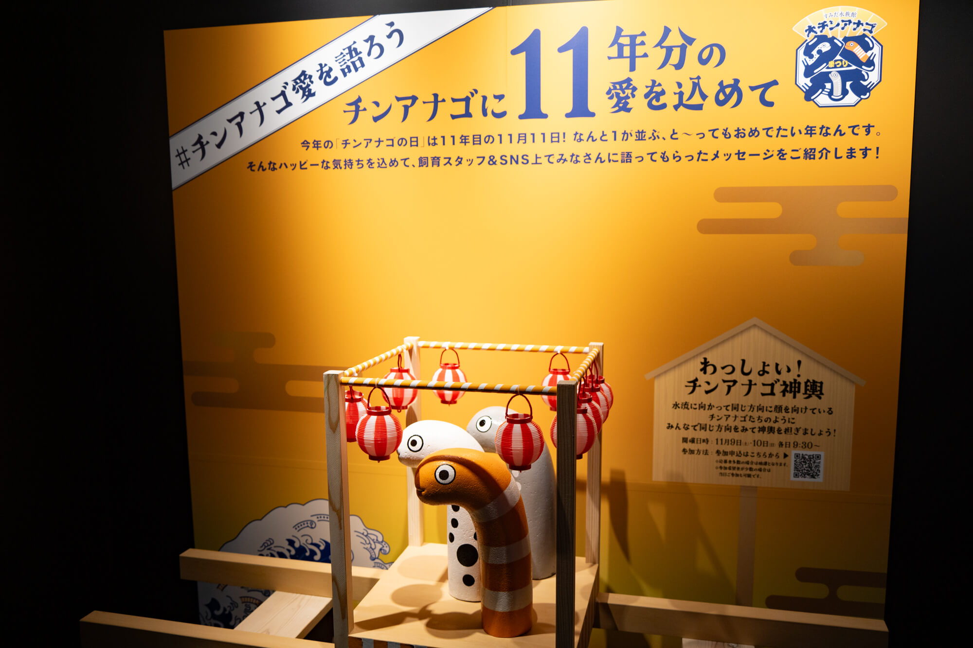 チンアナゴの日」11/11が登録11周年 すみだ水族館「大チンアナゴ祭