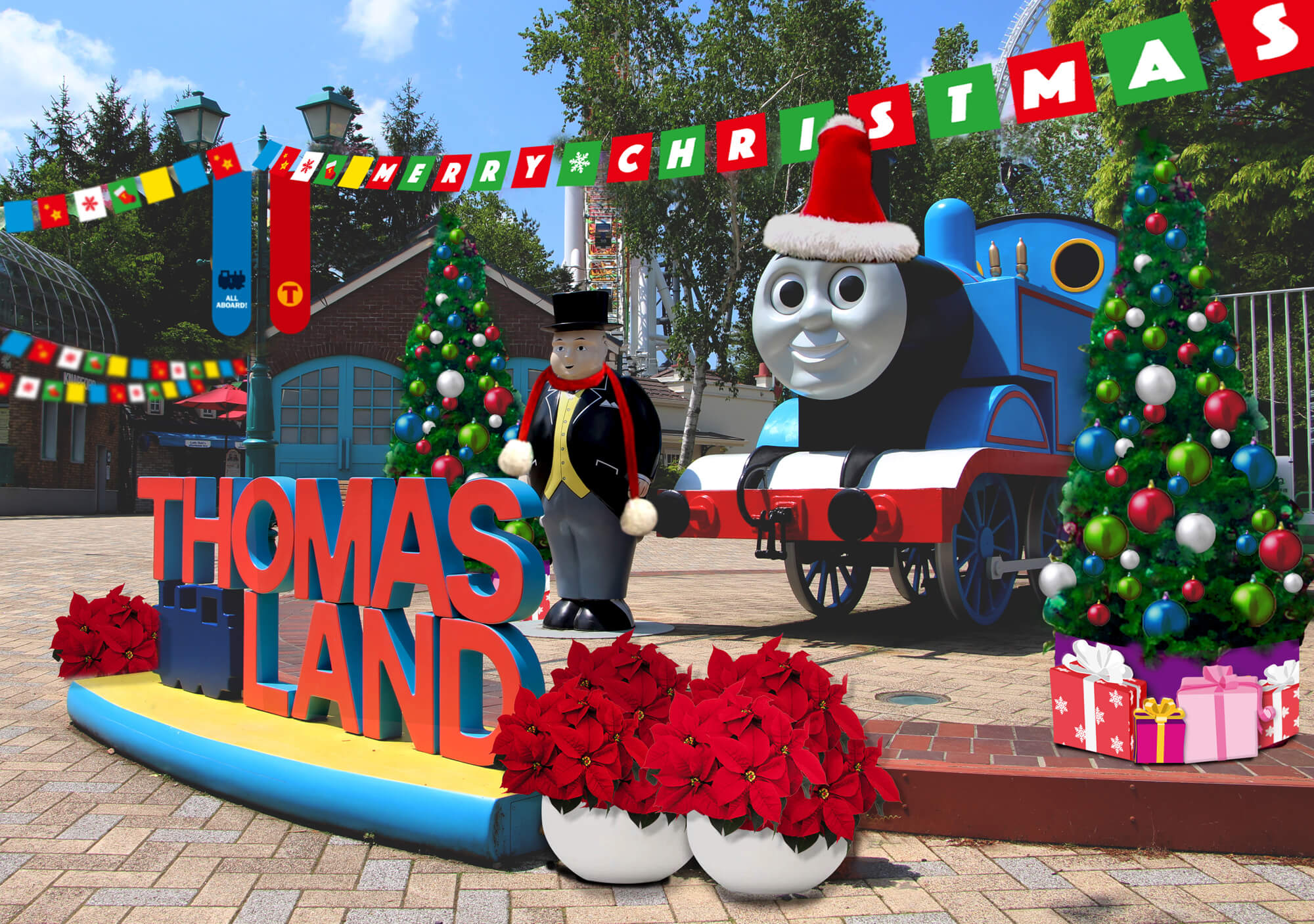 メニューやアトラクションで温まる「トーマスランド クリスマス