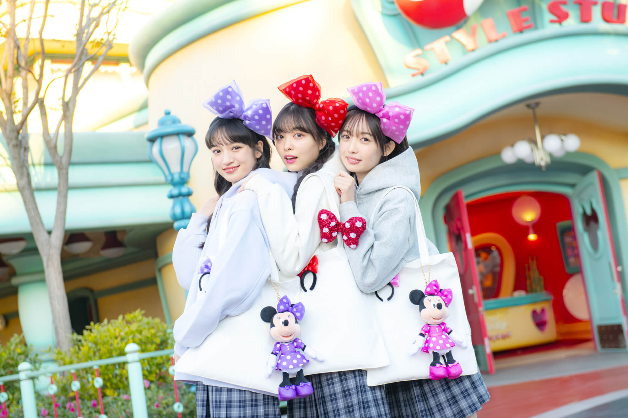 ミッキー ミニー カチューシャ ペア ◎ 香港ディズニー ミッキー