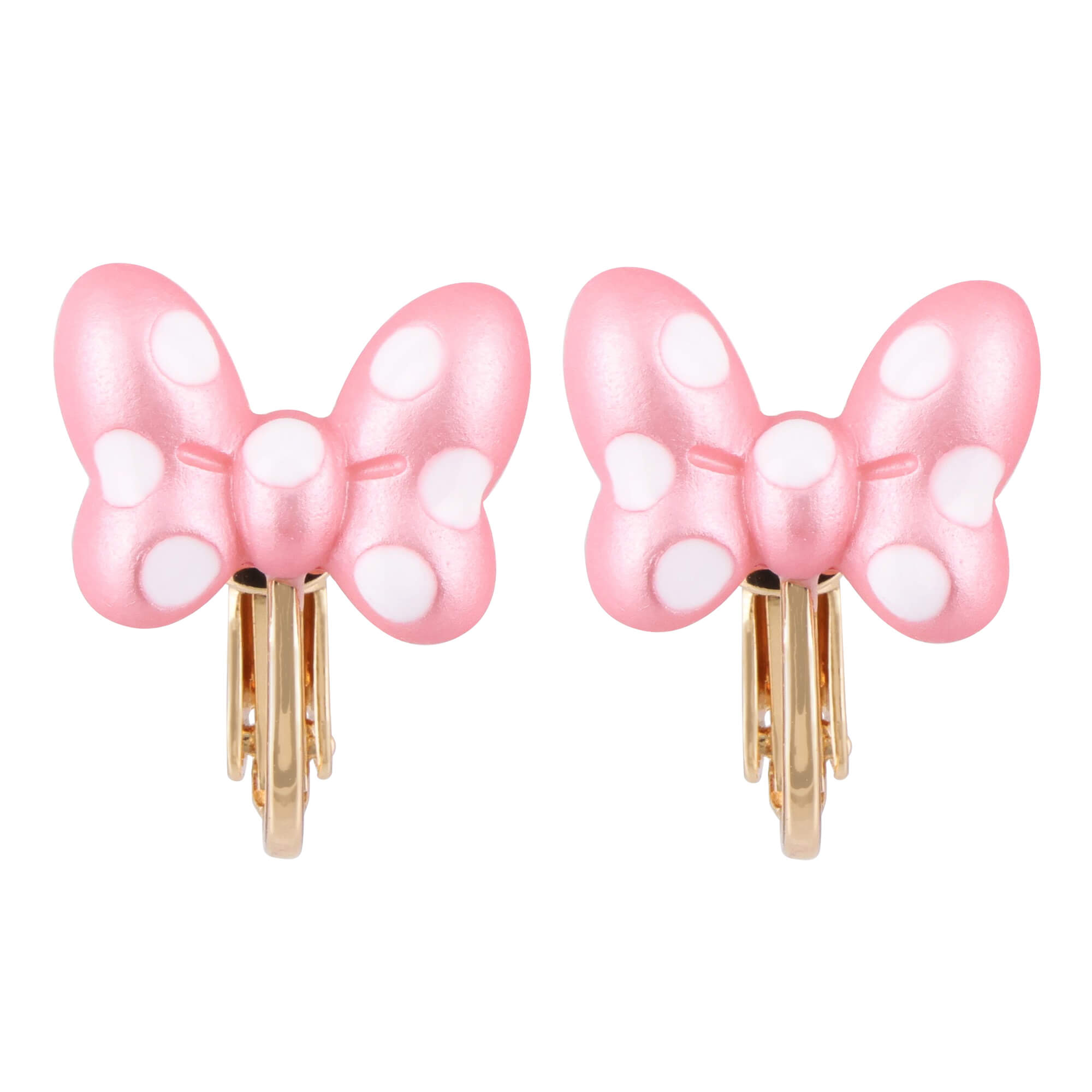 レア！ディズニー・ミニーカチューシャ・ピンク フリル・イヤリング