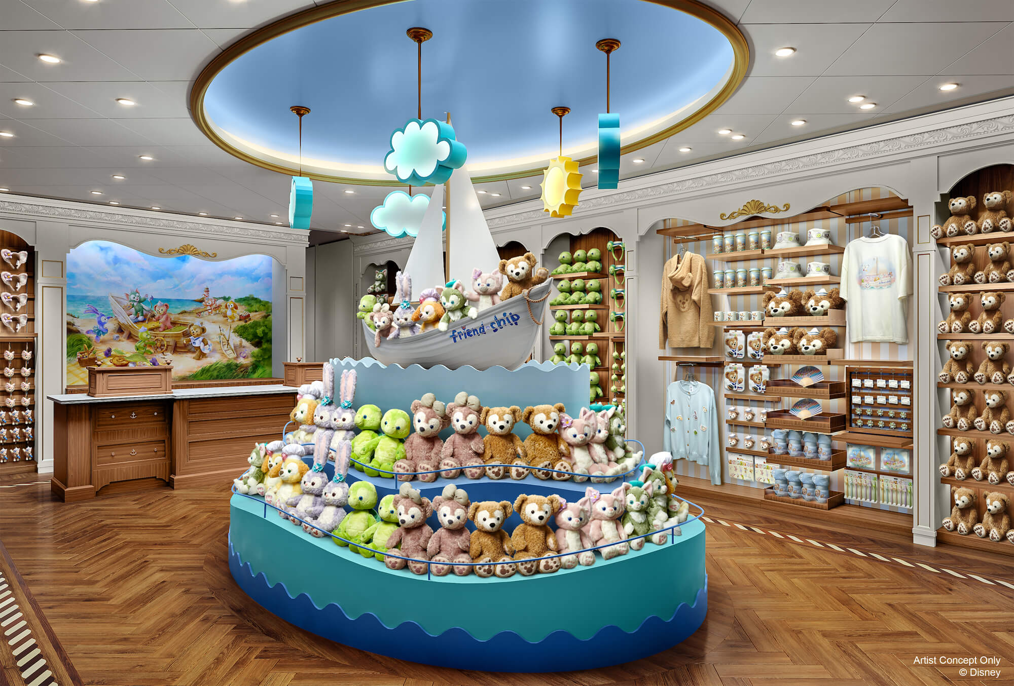 ディズニー・クルーズラインにダッフィー＆フレンズ初登場 船内