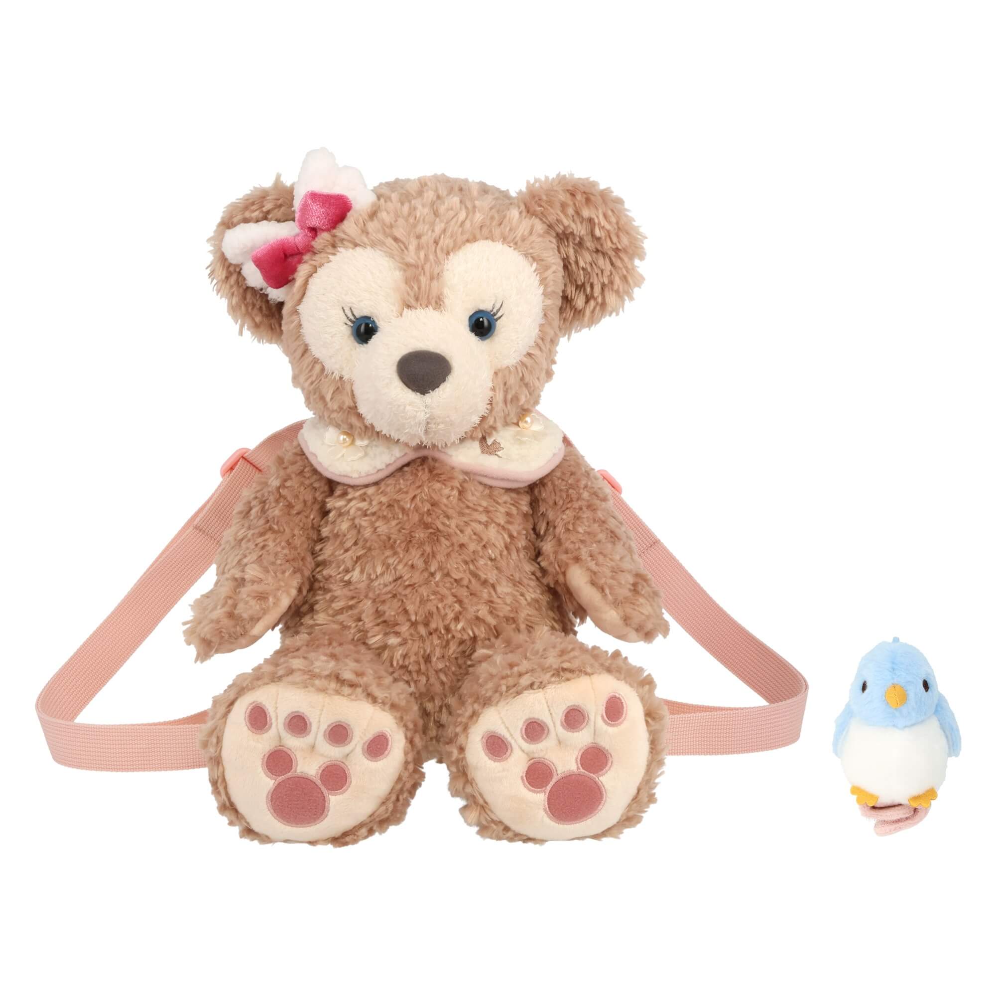 再値下げしました！香港ディズニー　ダッフィー　シェリーメイぬいぐるみリュック シェリーメイのぬいぐるみ風リュックサック 東京ディズニーシー