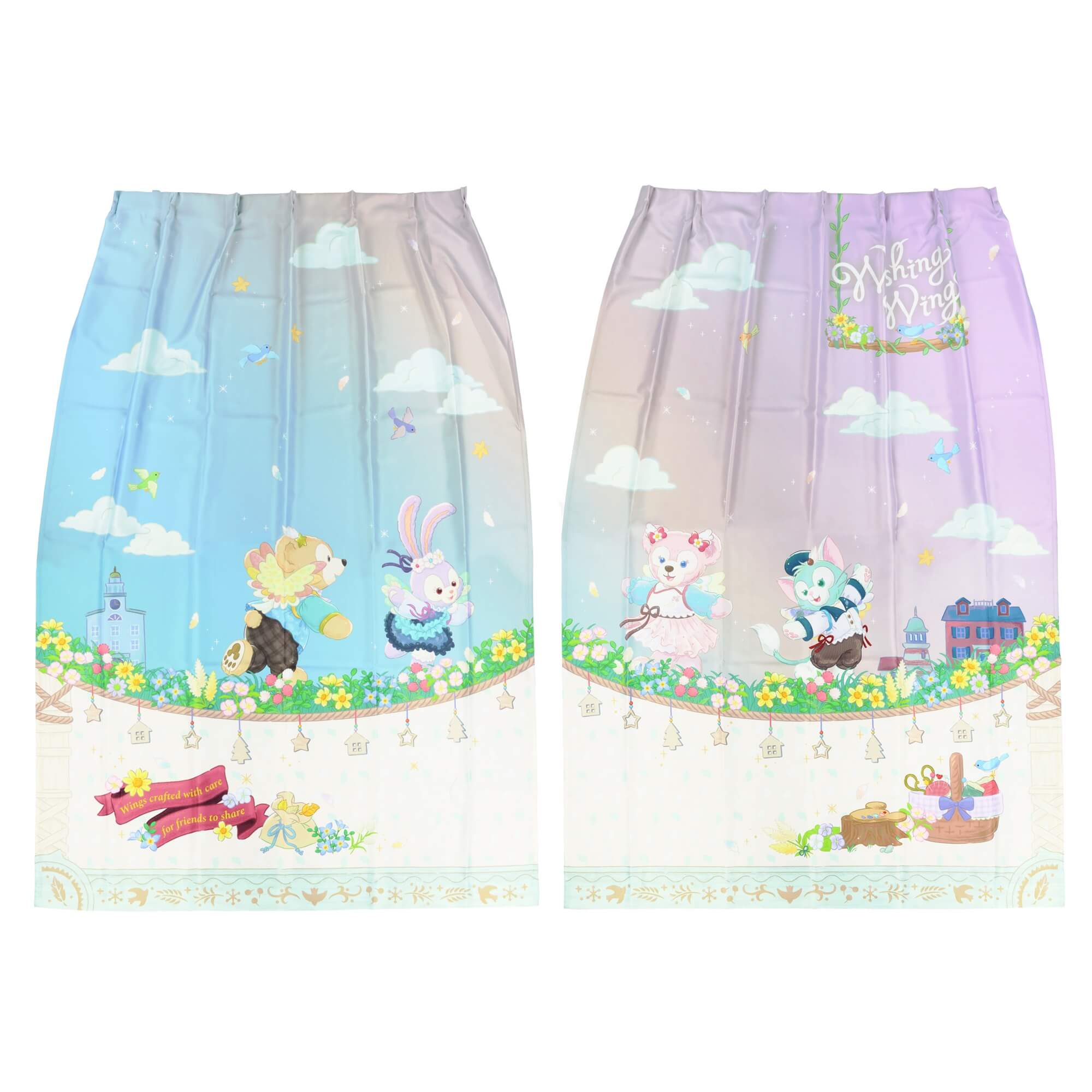 【本日発売☆】カーテン　ウィッシングウィングス　新品 シェリーメイとステラ・ルーが支えてくれる ダッフィー＆フレンズ