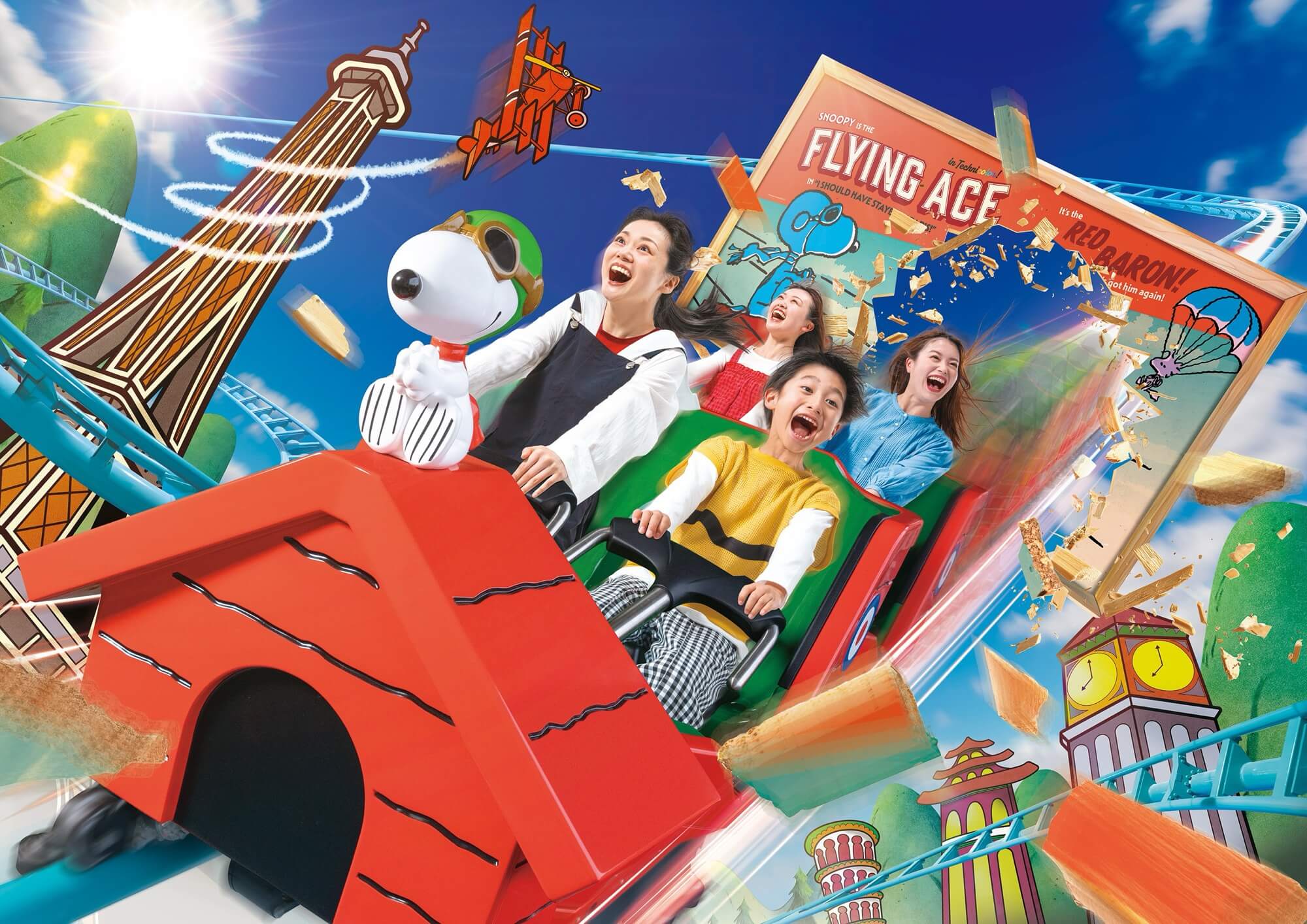 USJ「スヌーピー・スタジオ」リニューアル コースターは「スヌーピーの