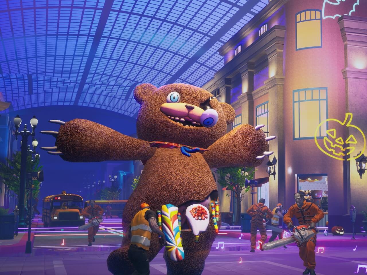 フォートナイトにUSJ島が登場 ハロウィーン・ホラー・ナイトから