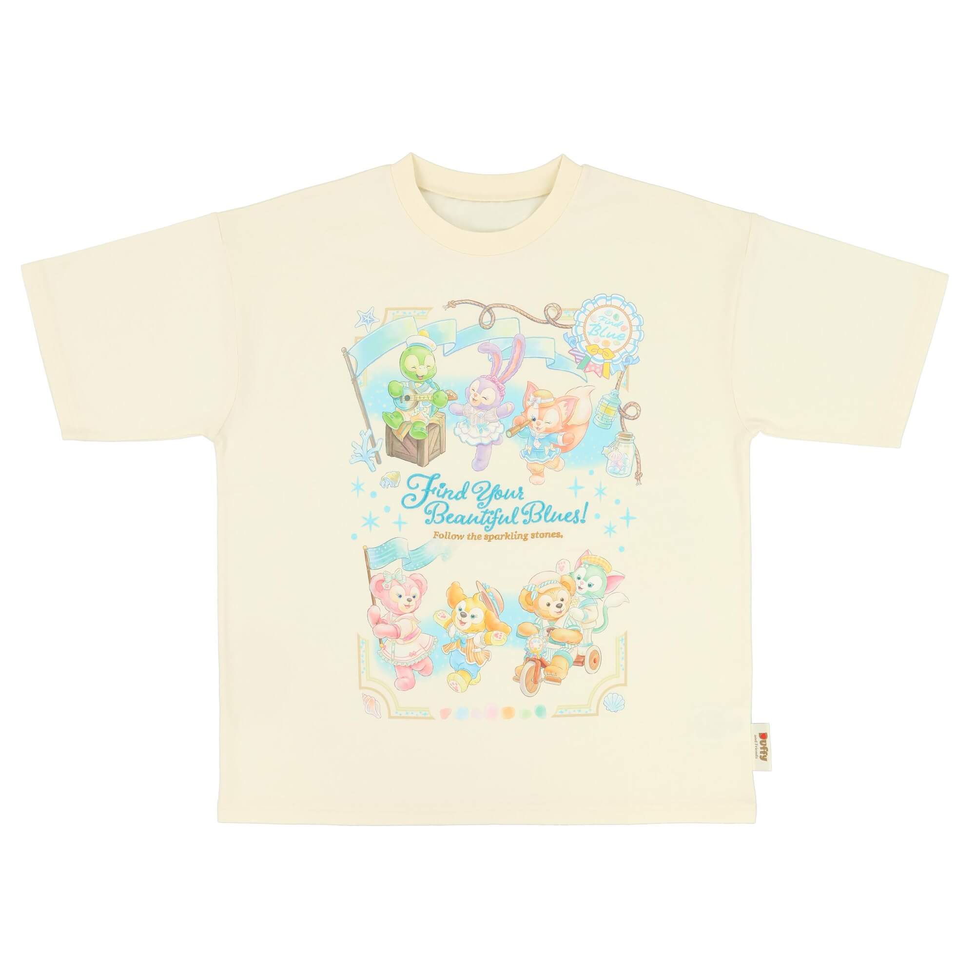 東京ディズニーシー25周年ダッフィー＆フレンズのプリントTシャツ