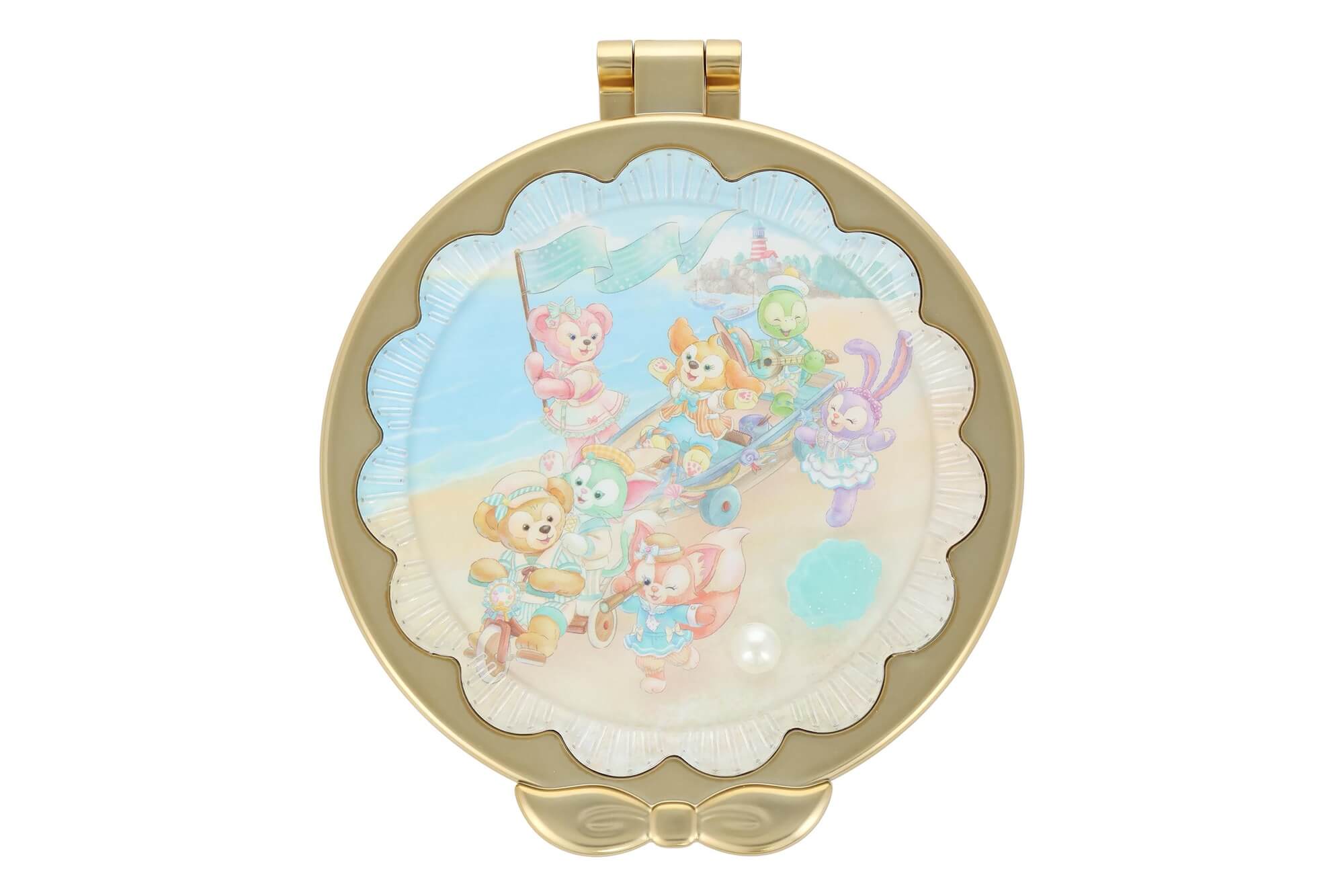 ダッフィー＆フレンズのコンパクトミラー 東京ディズニーシー25周年で