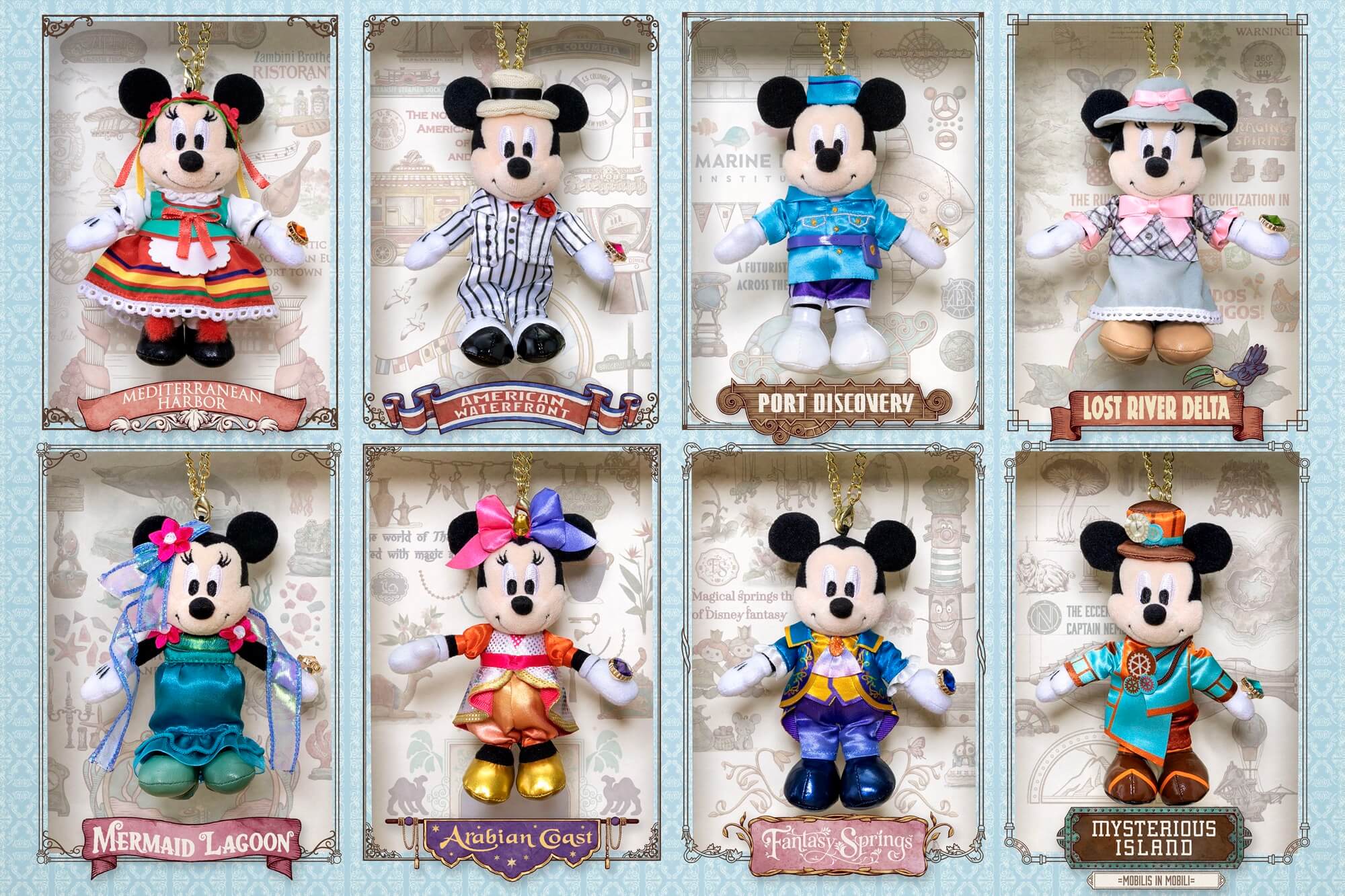 ミッキー＆ミニー東京ディズニーシーの歴代コスチュームを復刻 25周年