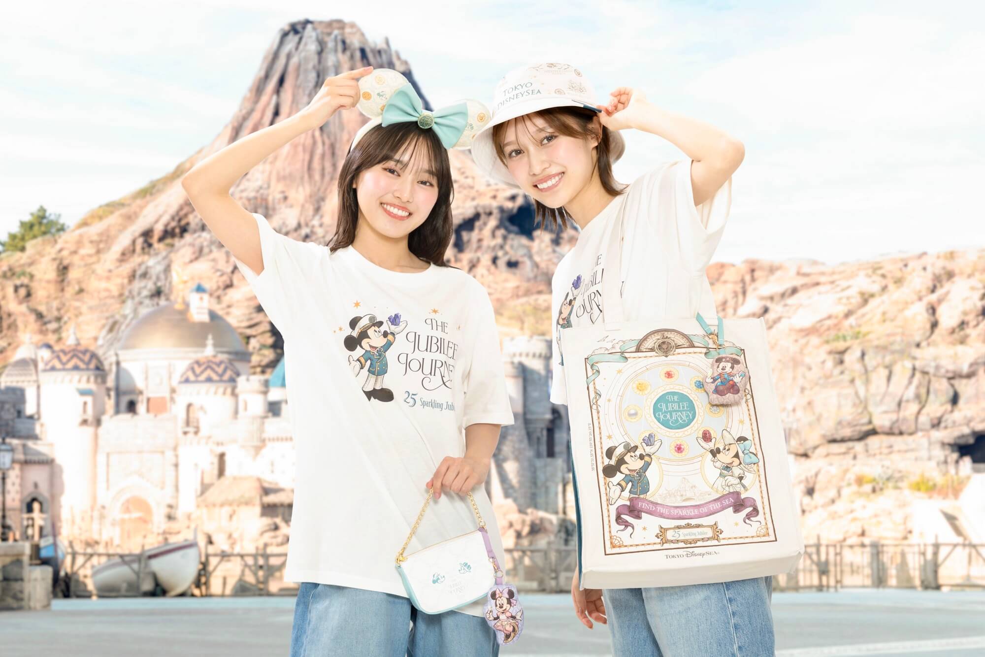 ディズニーシー 25周年イベント 非売品 パスケース ストラップ 招待状 ディズニーシー パスケース リール＆ストラップつき スパークリング