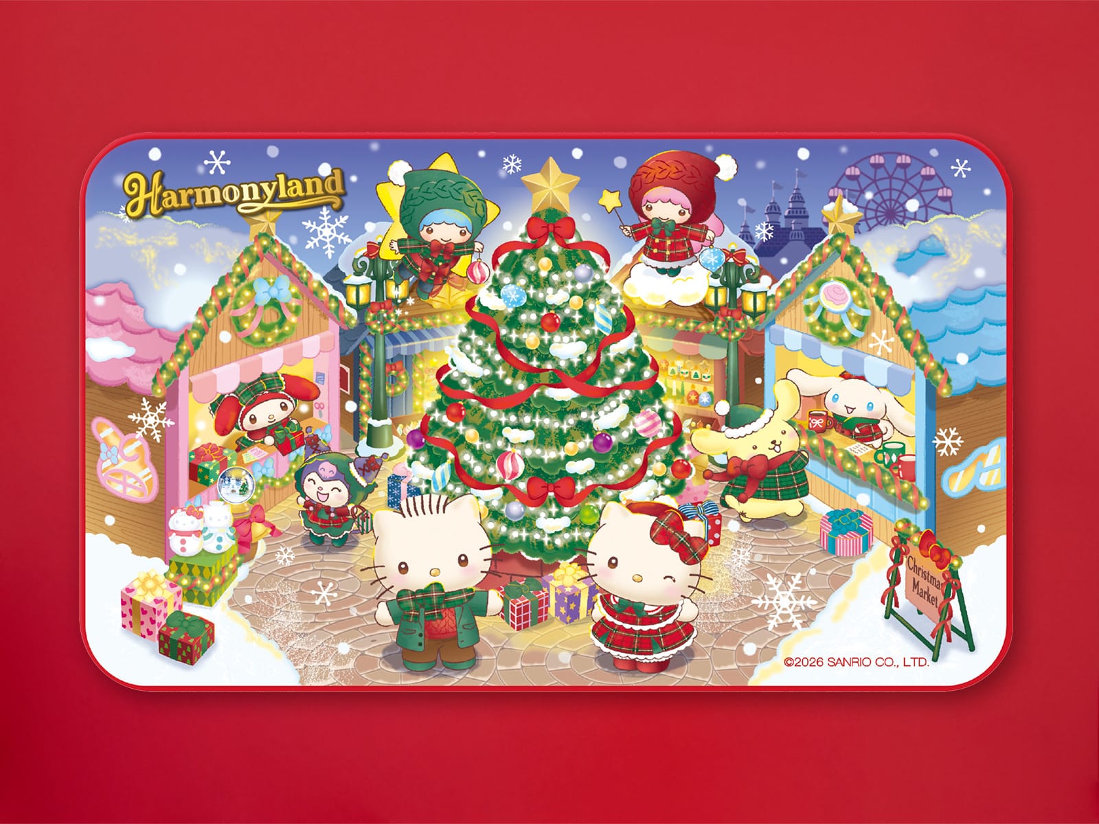 写真】ハーモニーランドに8mの生木クリスマスツリーが登場 サンリオ